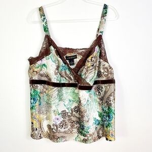 LANE BRYANT PAISLEY LACE CAMISOLE